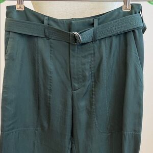 Club Monaco Silk-like Greenish Teal Women's Trousers Size 2